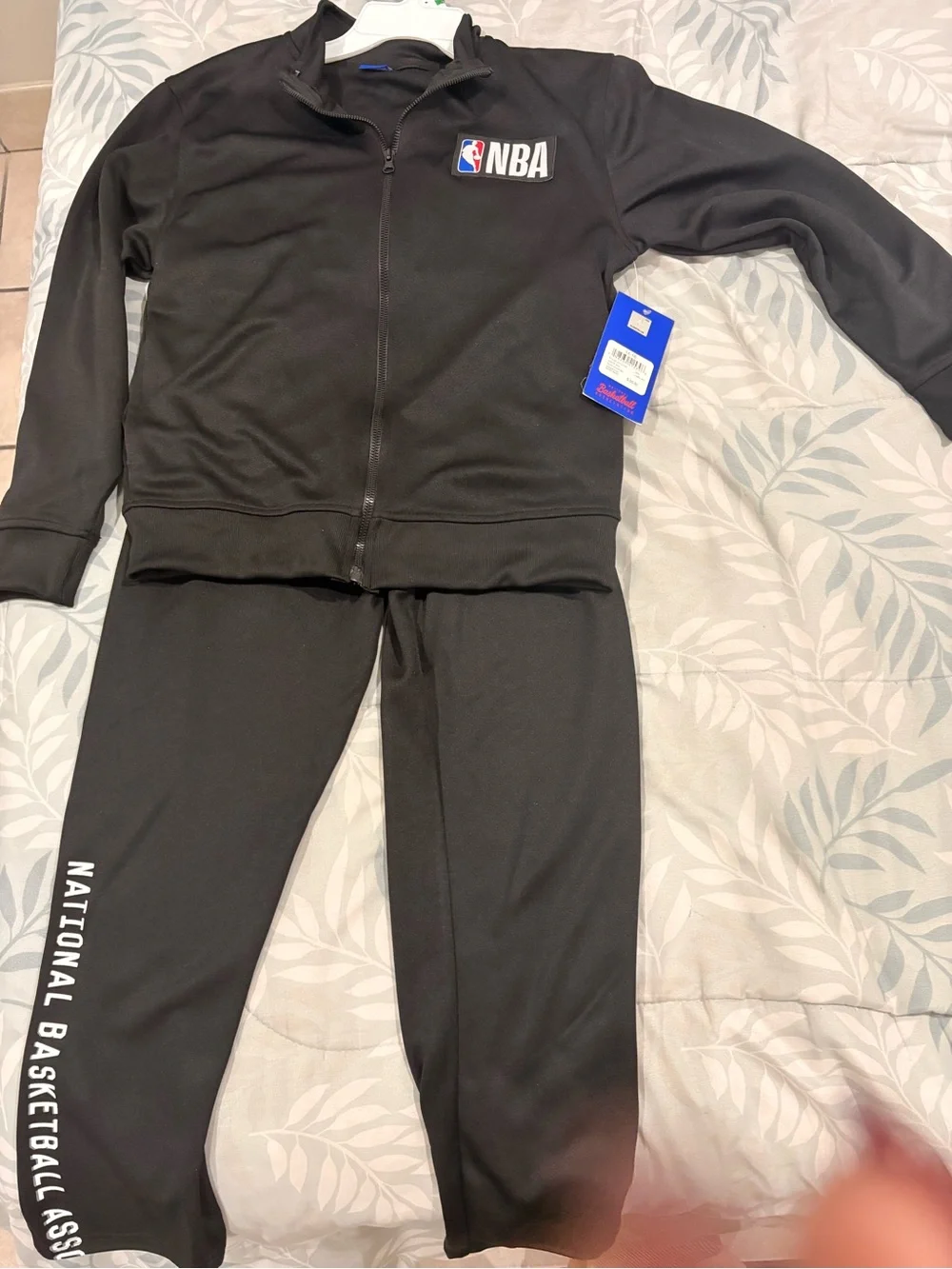 NBA Black Kids Sweatpants & Zip Jacket Set